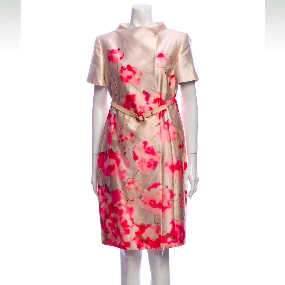 Valentino Silk Knee-Length Coat Dress